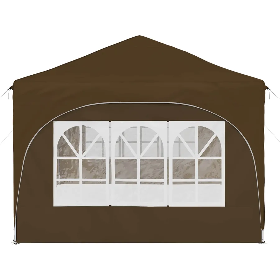 Tente de fête pop-up 575 x 288 x 245 cm Taupe Tissu Oxford - 6