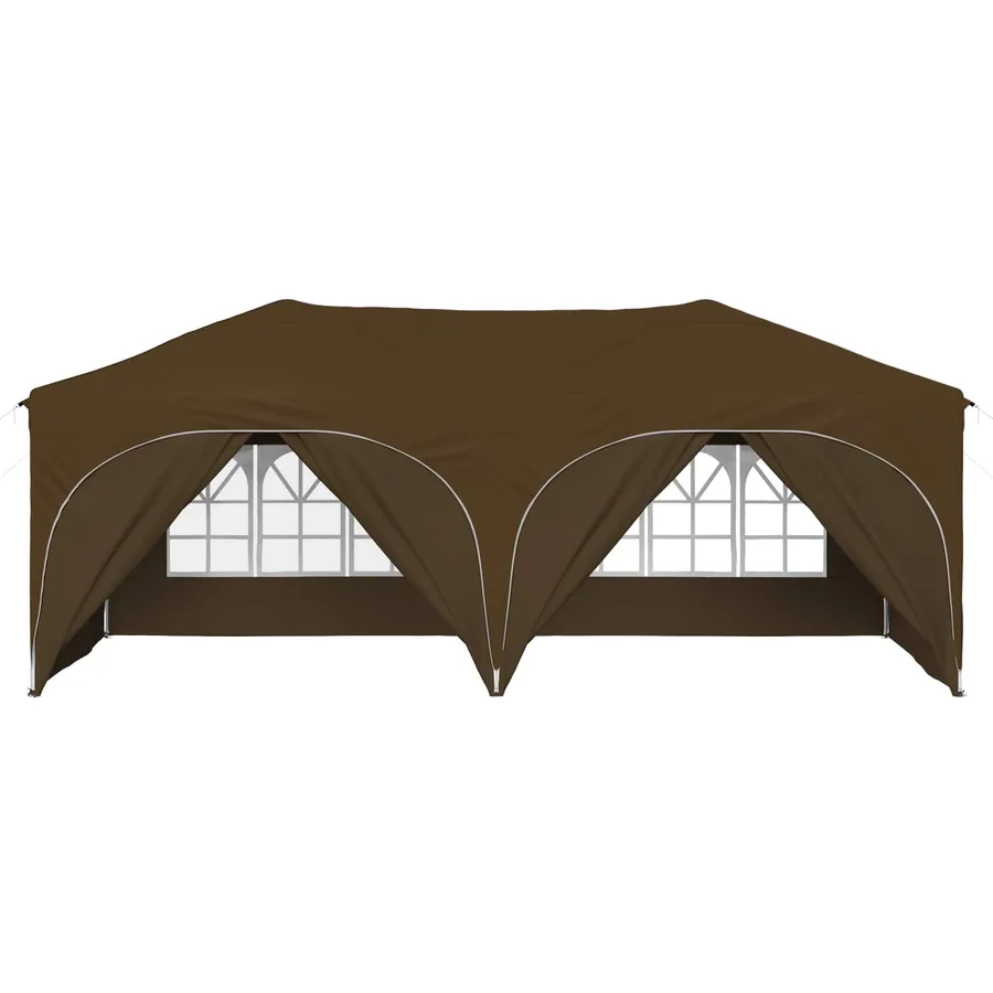 Tente de fête pop-up 575 x 288 x 245 cm Taupe Tissu Oxford - 6