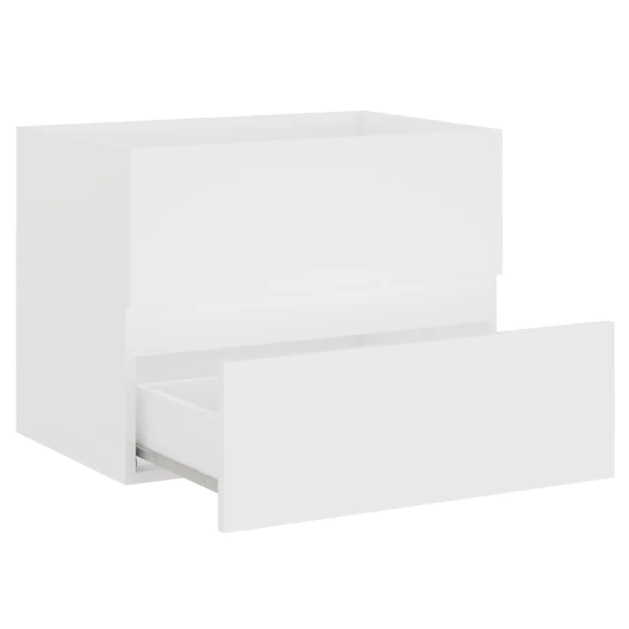 Ensemble de meubles de salle de bain blanc bois d'ingénierie - 12