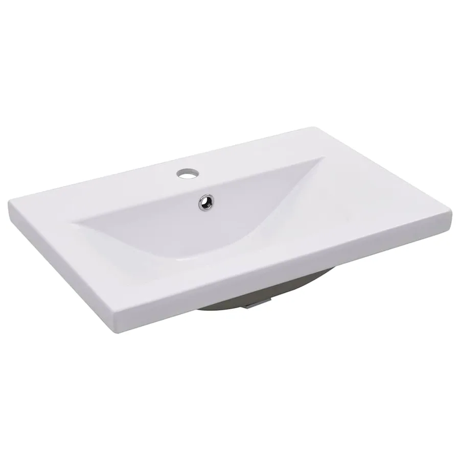 Ensemble de meubles de salle de bain blanc bois d'ingénierie - 15