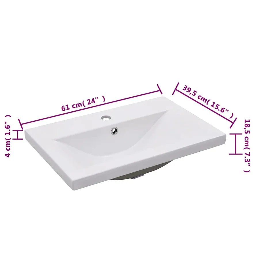 Ensemble de meubles de salle de bain blanc bois d'ingénierie - 19