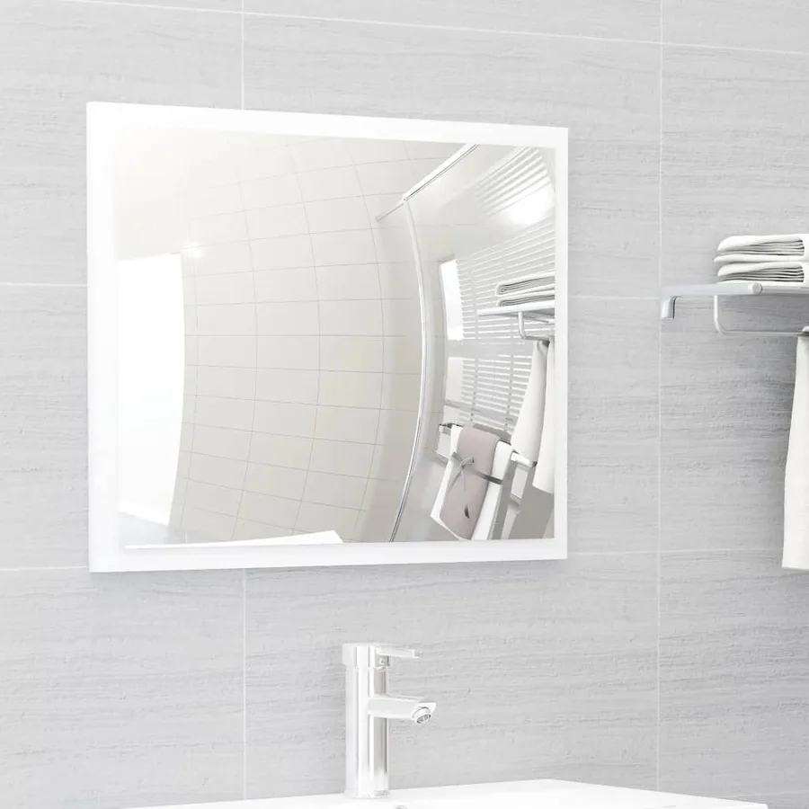 Ensemble de meubles de salle de bain blanc bois d'ingénierie - 6
