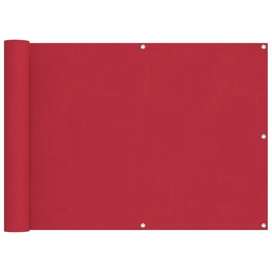 Écran de balcon Rouge 75 x 200 cm Oxford alu enduit de PU - 2
