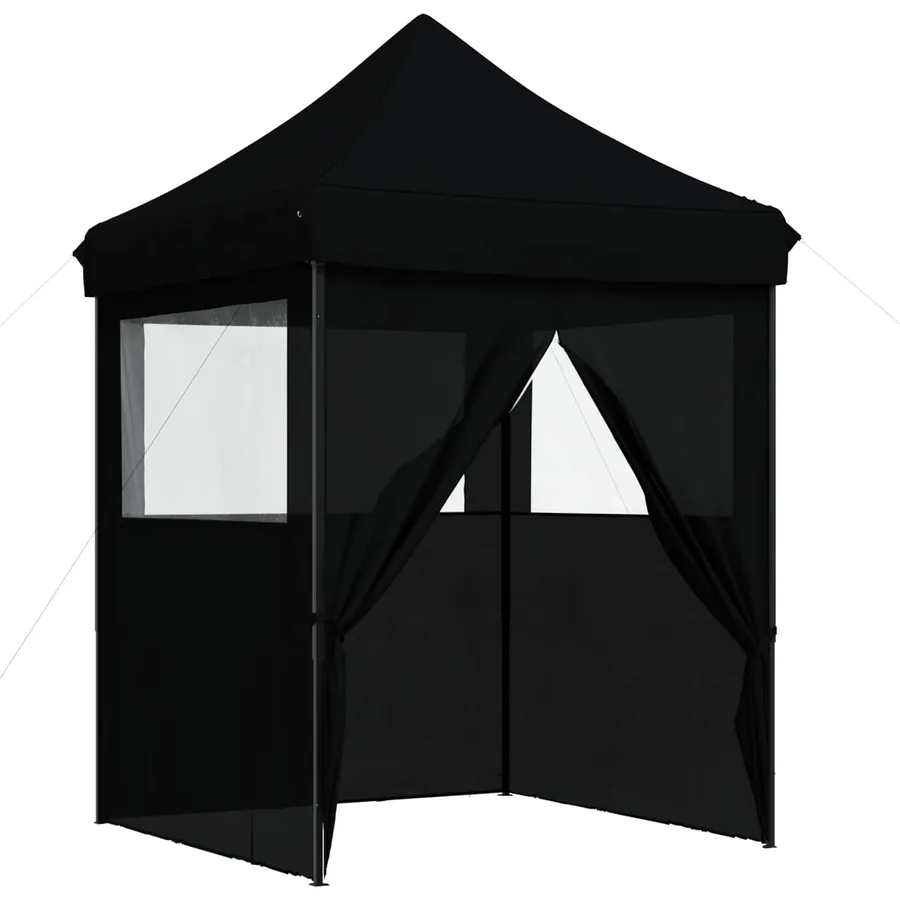 Tente de fête Noir 200 x 200 x 306 cm Tissu Oxford - 3