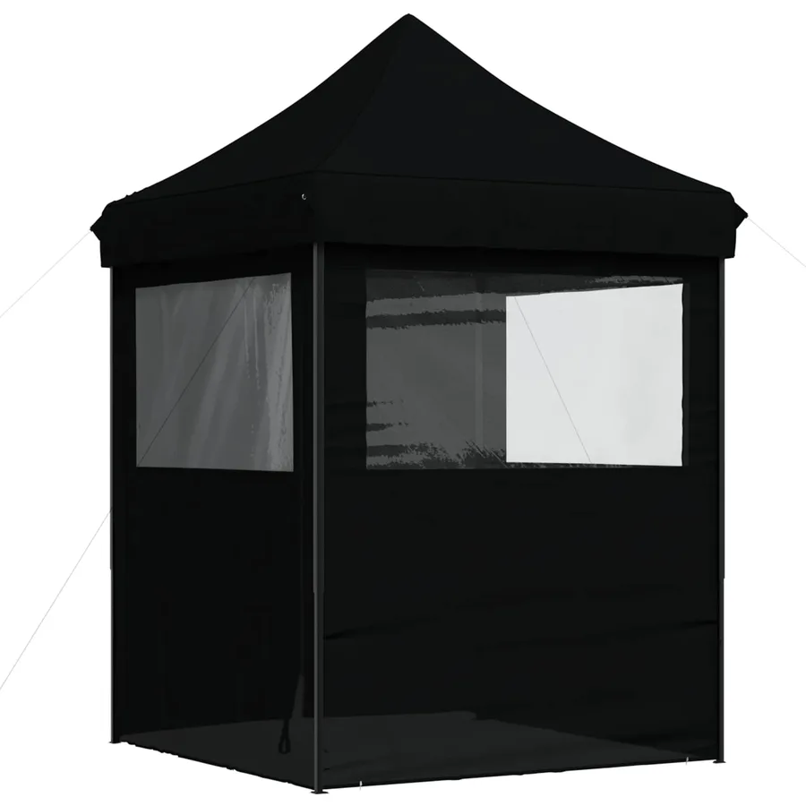 Tente de fête Noir 200 x 200 x 306 cm Tissu Oxford - 7