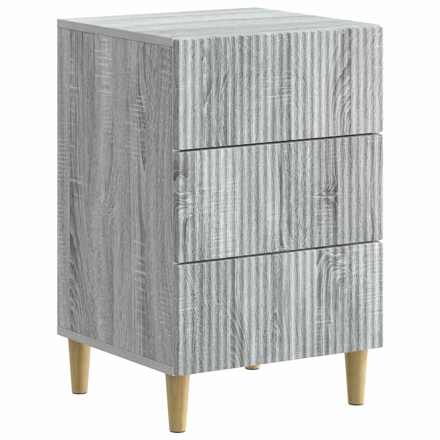 Cabinet de chevet avec tiroir Sonoma gris 43 x 41 x 66,5 cm - 2