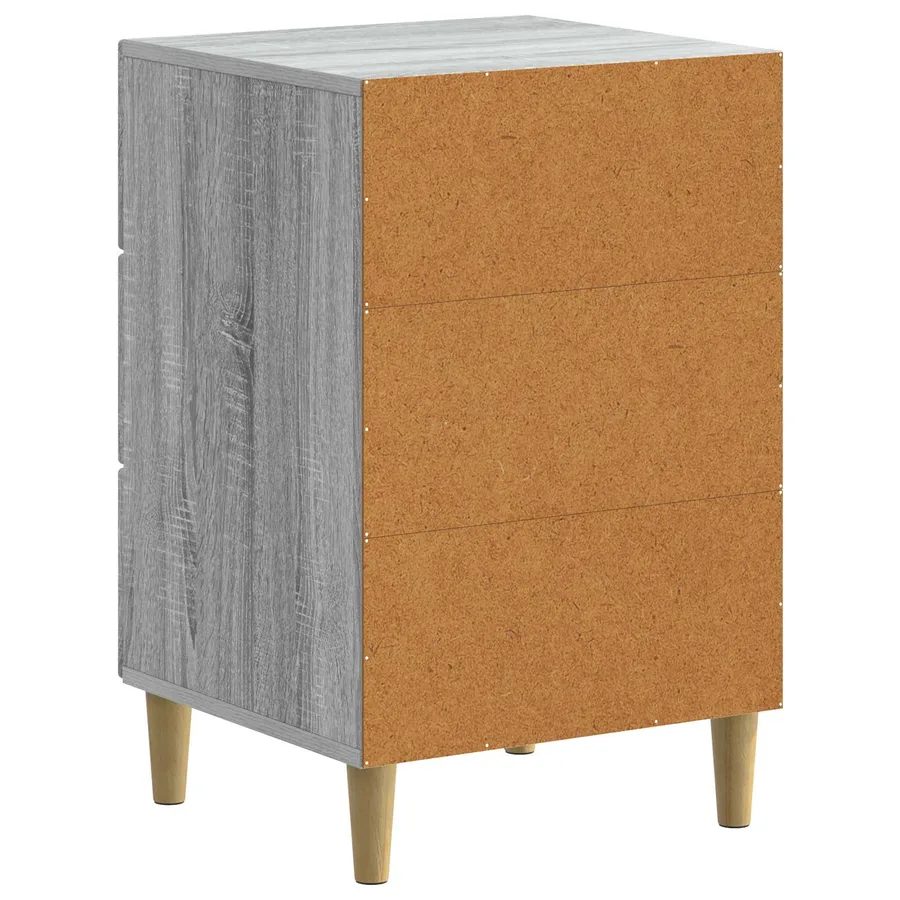 Cabinet de chevet avec tiroir Sonoma gris 43 x 41 x 66,5 cm - 7