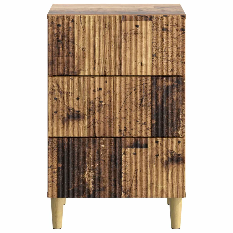 Cabinet de chevet avec tiroir Bois ancien 43 x 41 x 66,5 cm - 5