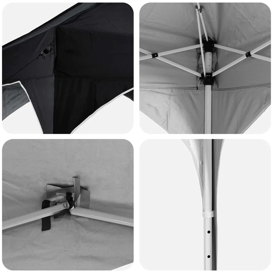 Tente de fête pop-up 575 x 288 x 245 cm Anthracite Tissu Oxford - 9