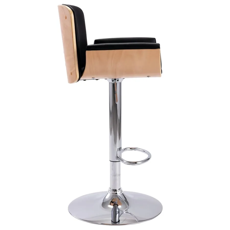 Tabouret de bar Noir Similicuir - 3