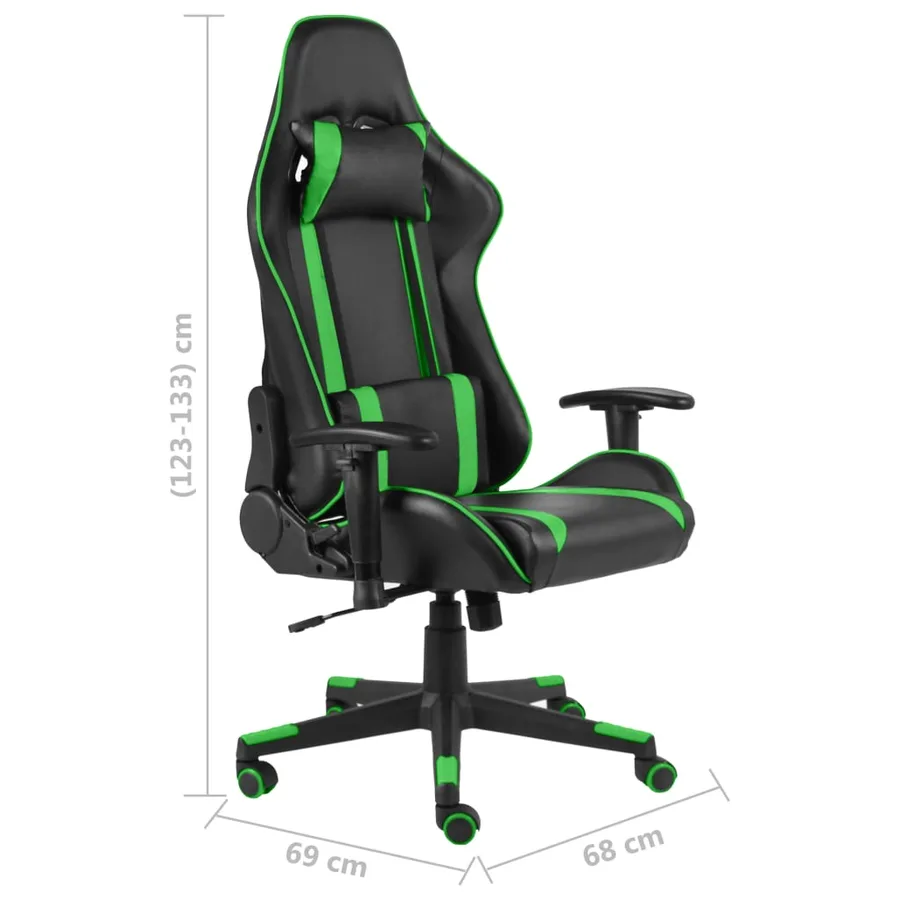 Chaise de jeu pivotante Vert PVC - 8
