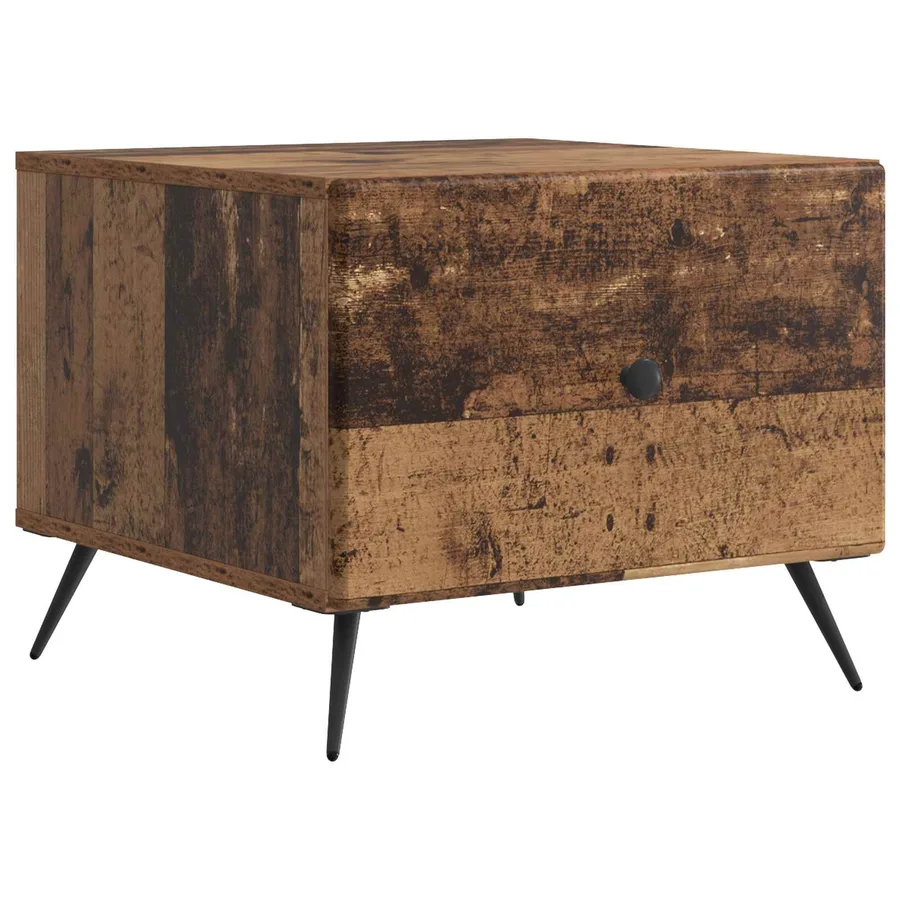 Table basse Bois ancien 49 x 50 x 40 cm Bois d'ingénierie - 2