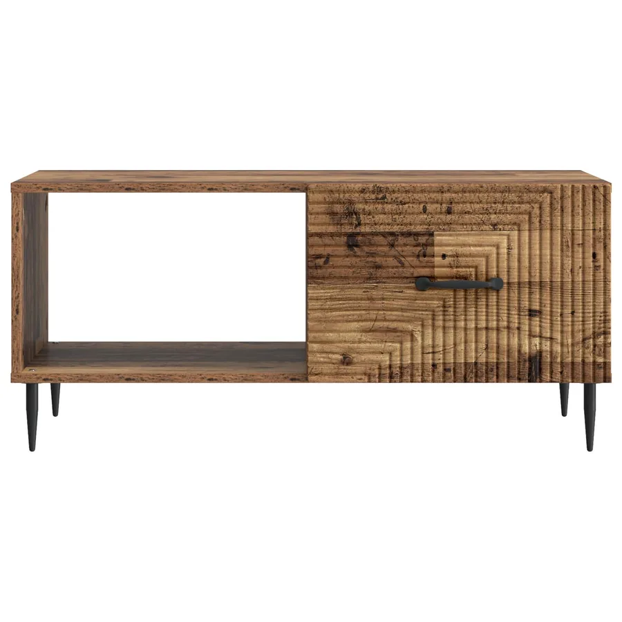 Table basse Bois ancien 90 x 50 x 40 cm Bois d'ingénierie - 5