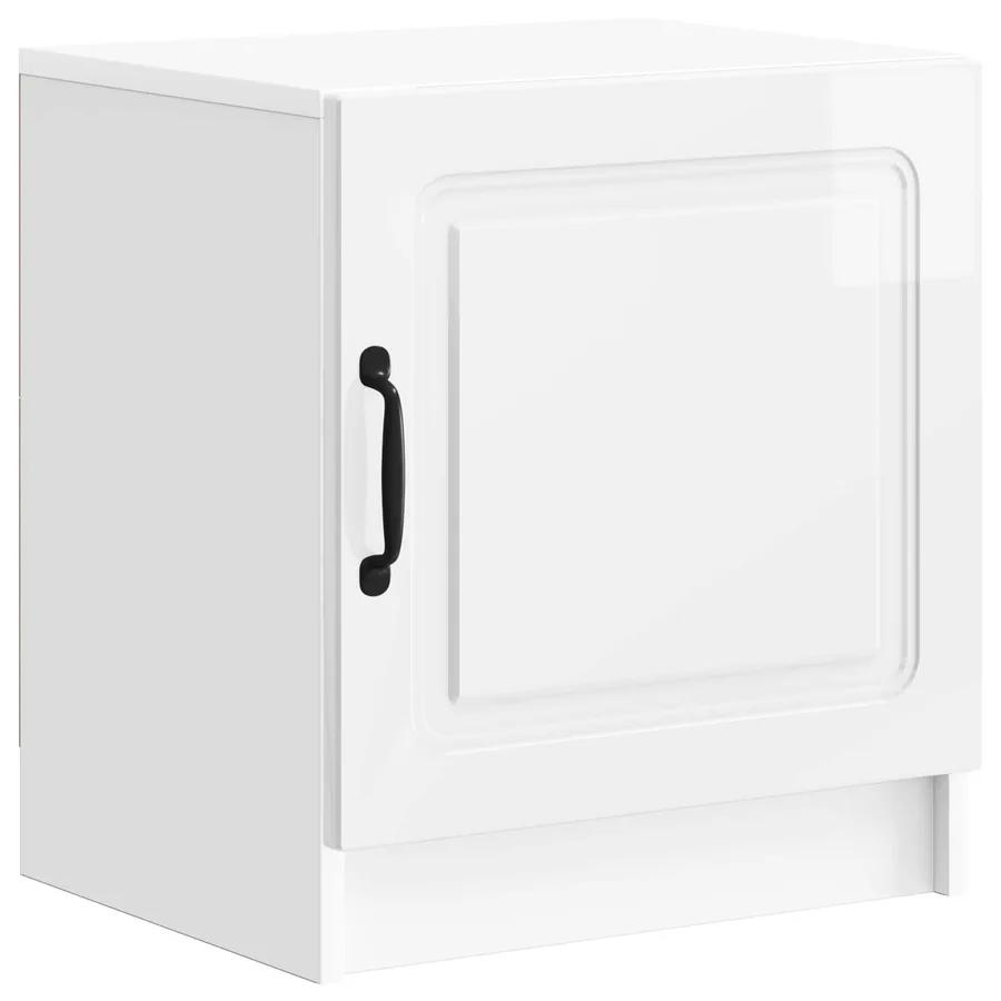 Cabinet de chevet 2 pcs Blanc brillant 43 x 34,5 x 47 cm - 5