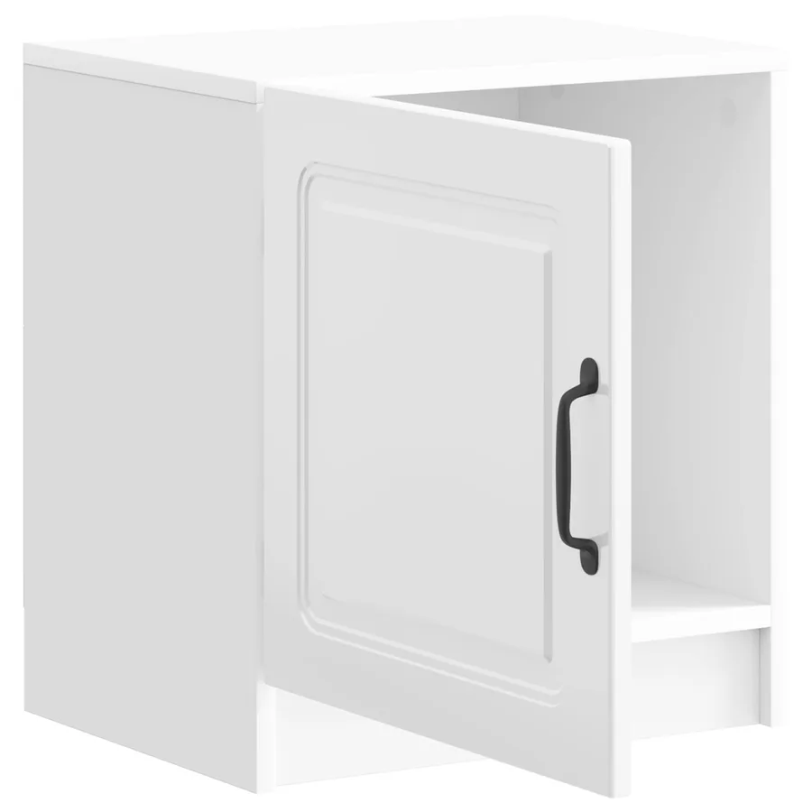 Cabinet de chevet 2 pcs Blanc brillant 43 x 34,5 x 47 cm - 6
