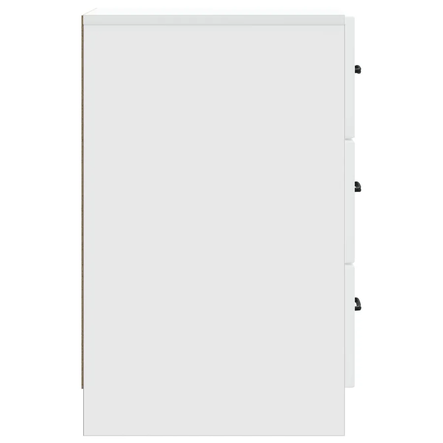 Cabinet de chevet Blanc 43 x 41 x 63,5 cm Bois d'ingénierie - 6