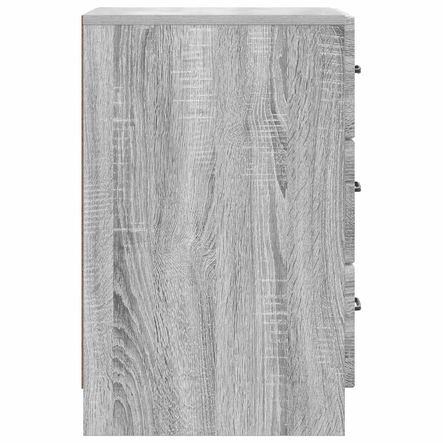 Cabinet de chevet avec tiroir Sonoma gris 43 x 41 x 63,5 cm - 6