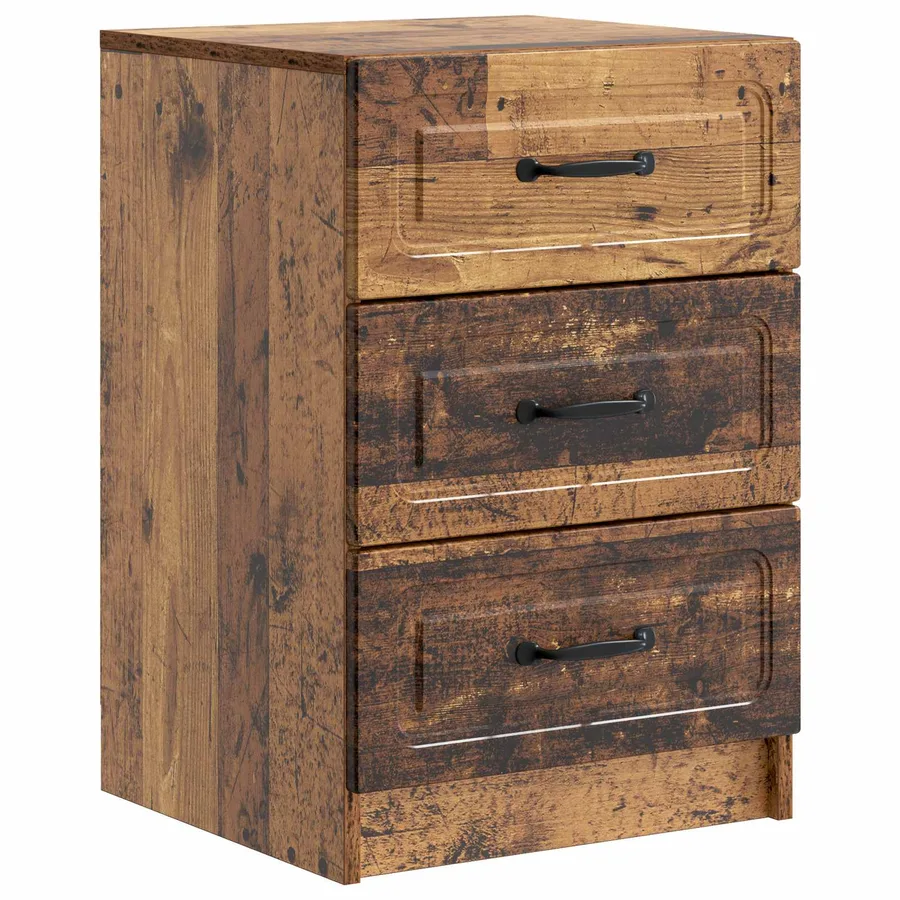 Cabinet de chevet avec tiroir Bois ancien 43 x 41 x 63,5 cm - 2