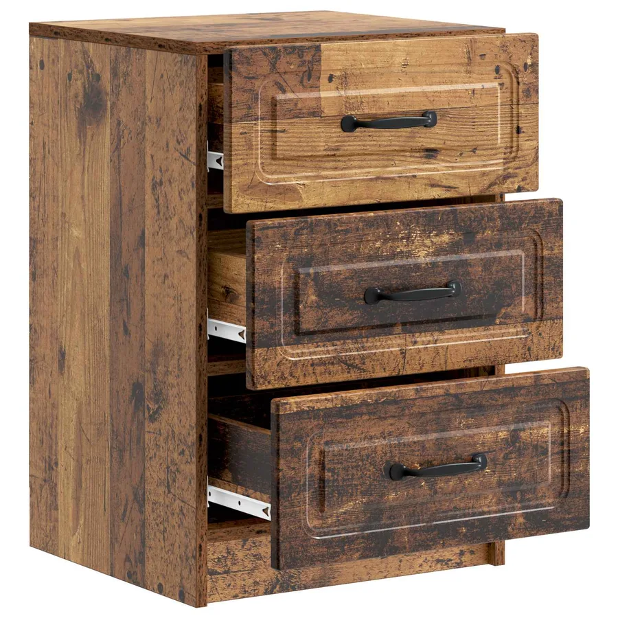 Cabinet de chevet avec tiroir Bois ancien 43 x 41 x 63,5 cm - 4