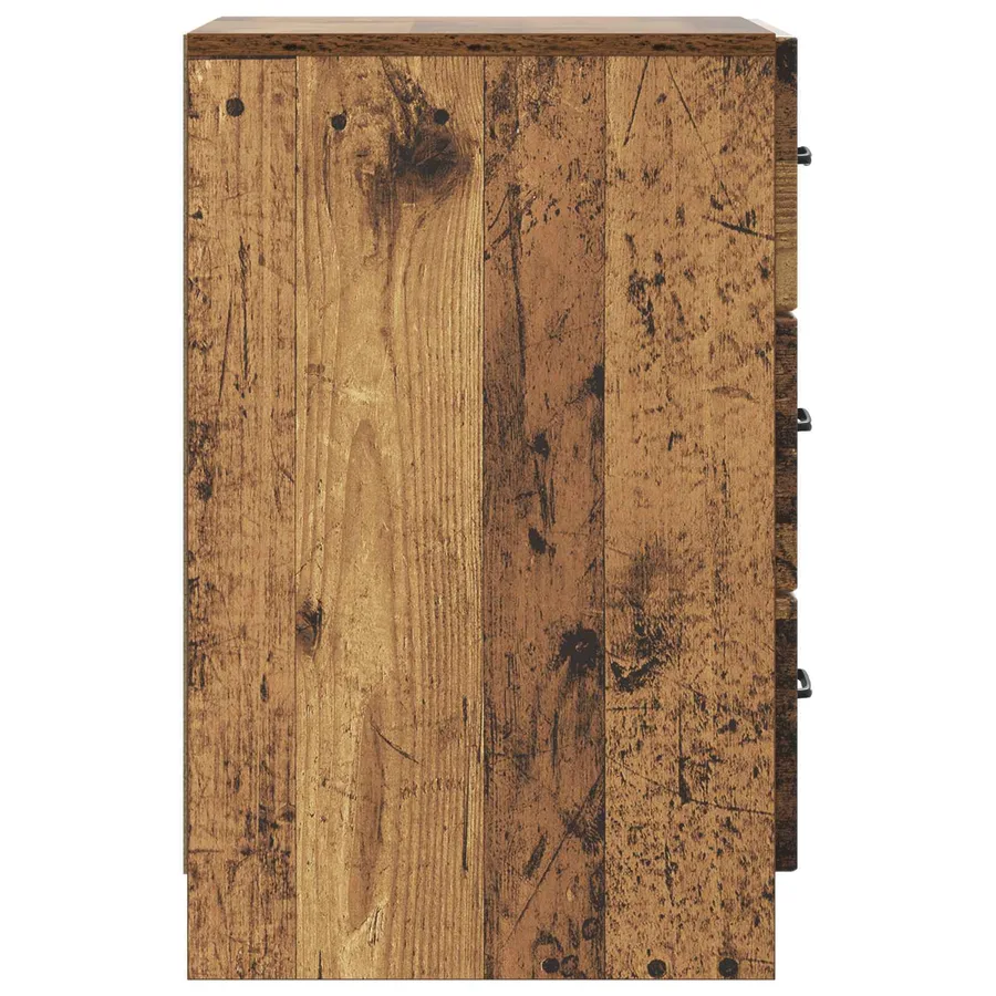 Cabinet de chevet avec tiroir Bois ancien 43 x 41 x 63,5 cm - 6