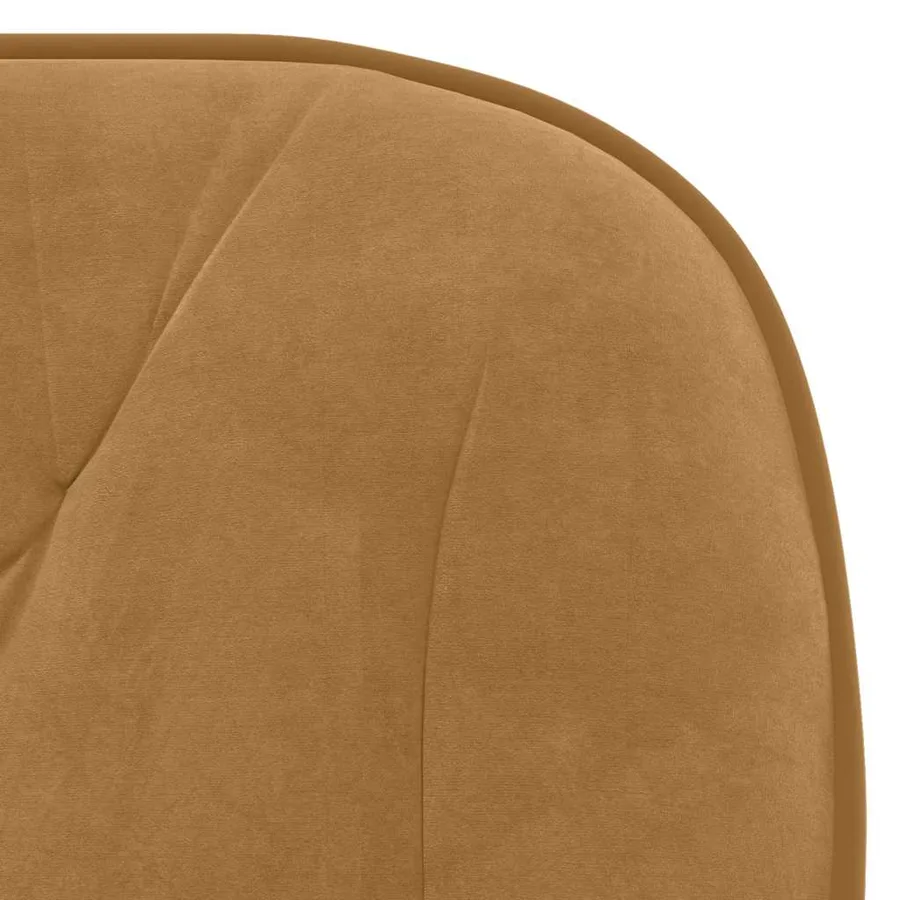 Chaises pivotantes à manger lot de 2 Marron Velours - 8