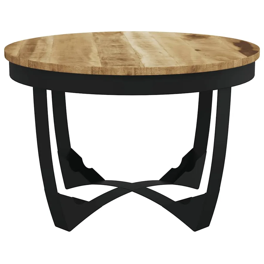 Table basse bois de manguier brut 60x40 cm - 6
