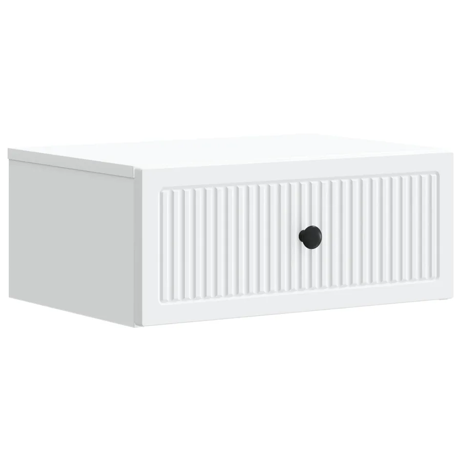 Cabinet de chevet avec tiroir 2 pcs Blanc 49 x 34,5 x 20 cm - 5