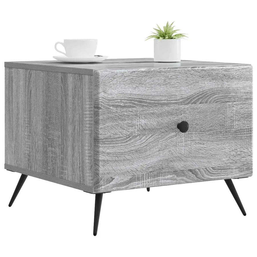 Table basse Sonoma gris 49 x 50 x 40 cm Bois d'ingénierie - 3