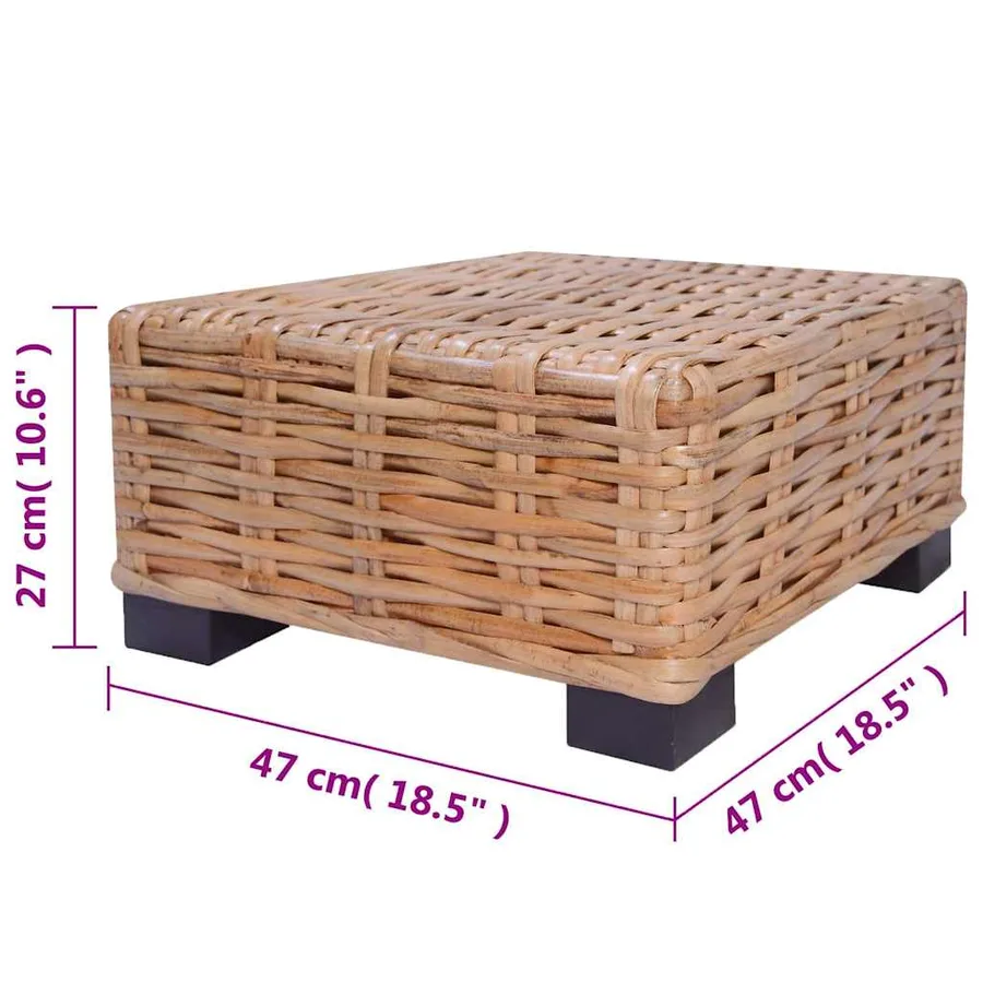 Ensemble de canapés 16 pcs Rotin naturel - 11