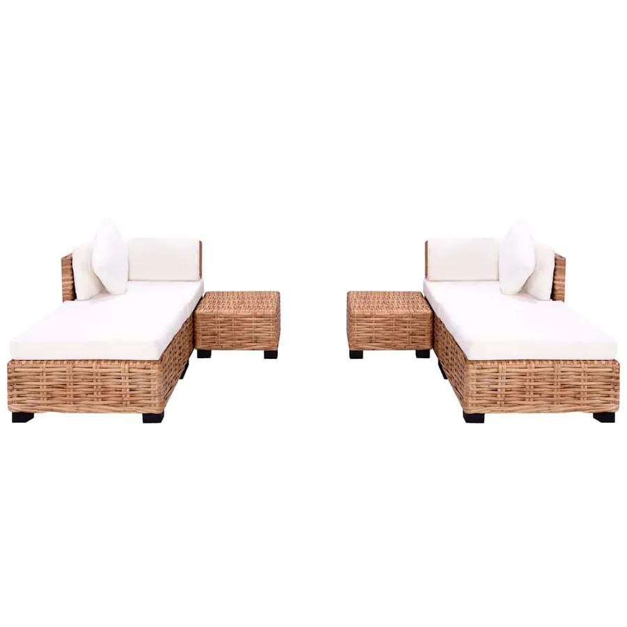 Ensemble de canapés 16 pcs Rotin naturel - 2