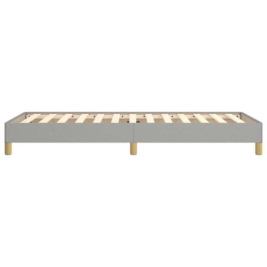 Cadre de lit sans matelas gris clair 100x200 cm tissu - 6