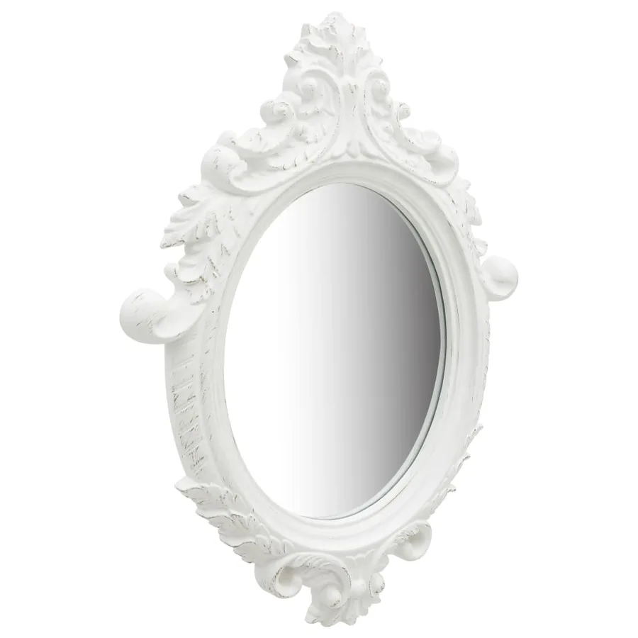 Miroir mural style château 56x76 cm Blanc - 2