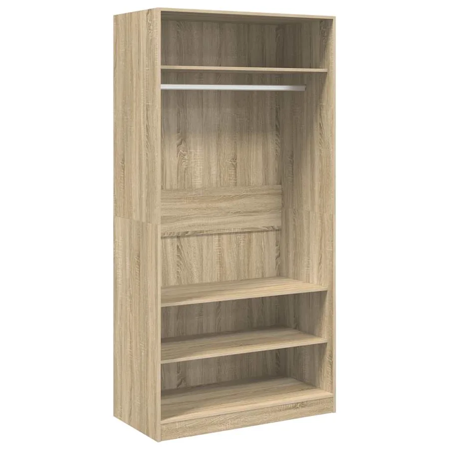 Garde-robe Chêne sonoma 100x50x200 cm Bois d'ingénierie - 2