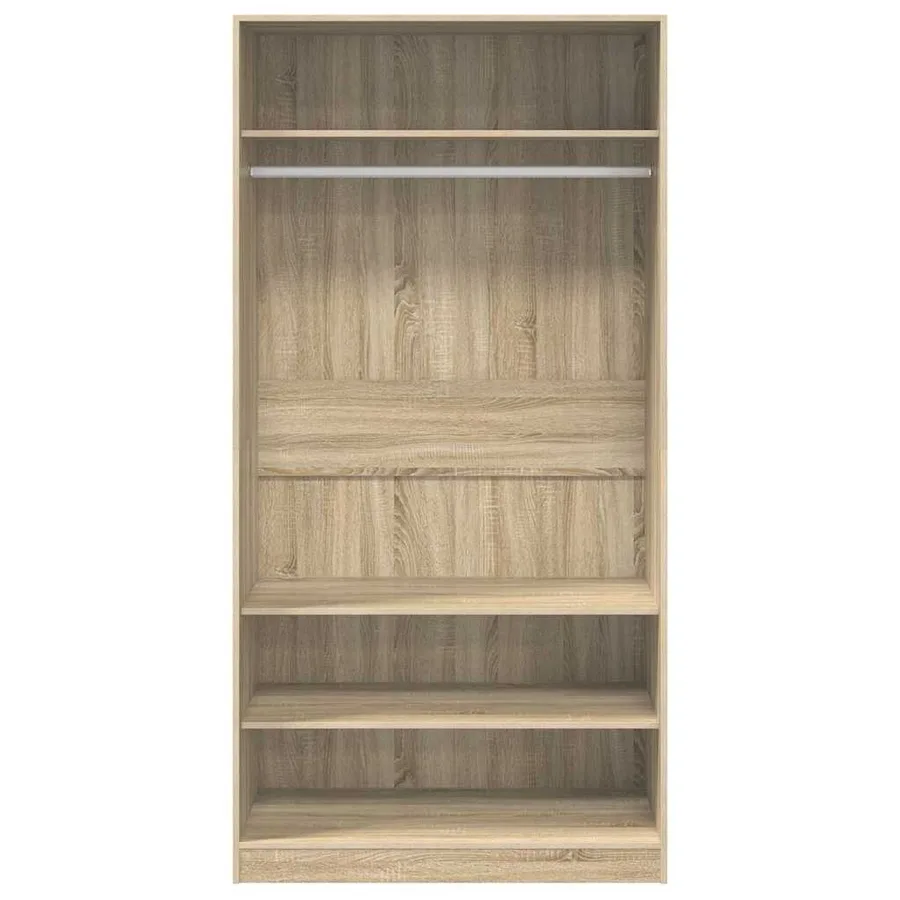 Garde-robe Chêne sonoma 100x50x200 cm Bois d'ingénierie - 4