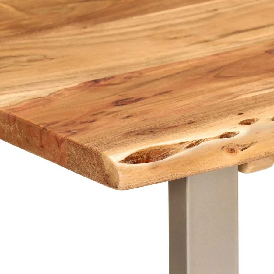 Table à dîner 110x50x76 cm Bois d'acacia solide - 7