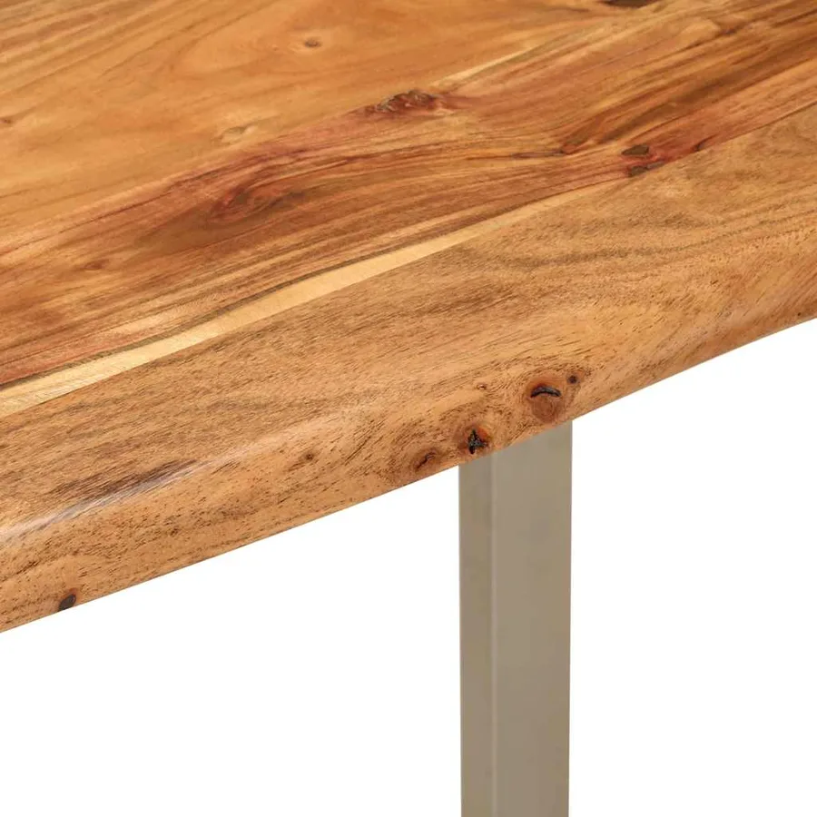 Table à dîner 110x50x76 cm Bois d'acacia solide - 8