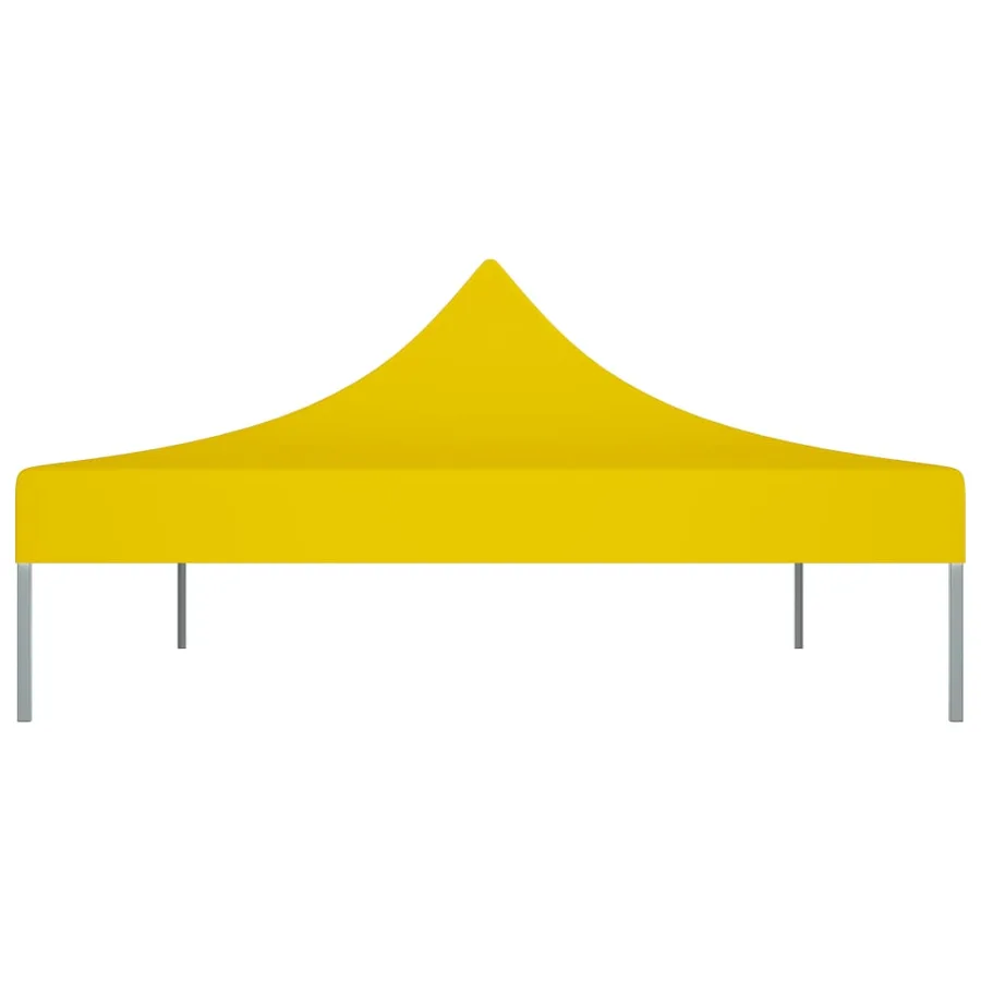 Toit de tente de réception 4,5x3 m Jaune 270 g/m² - 4