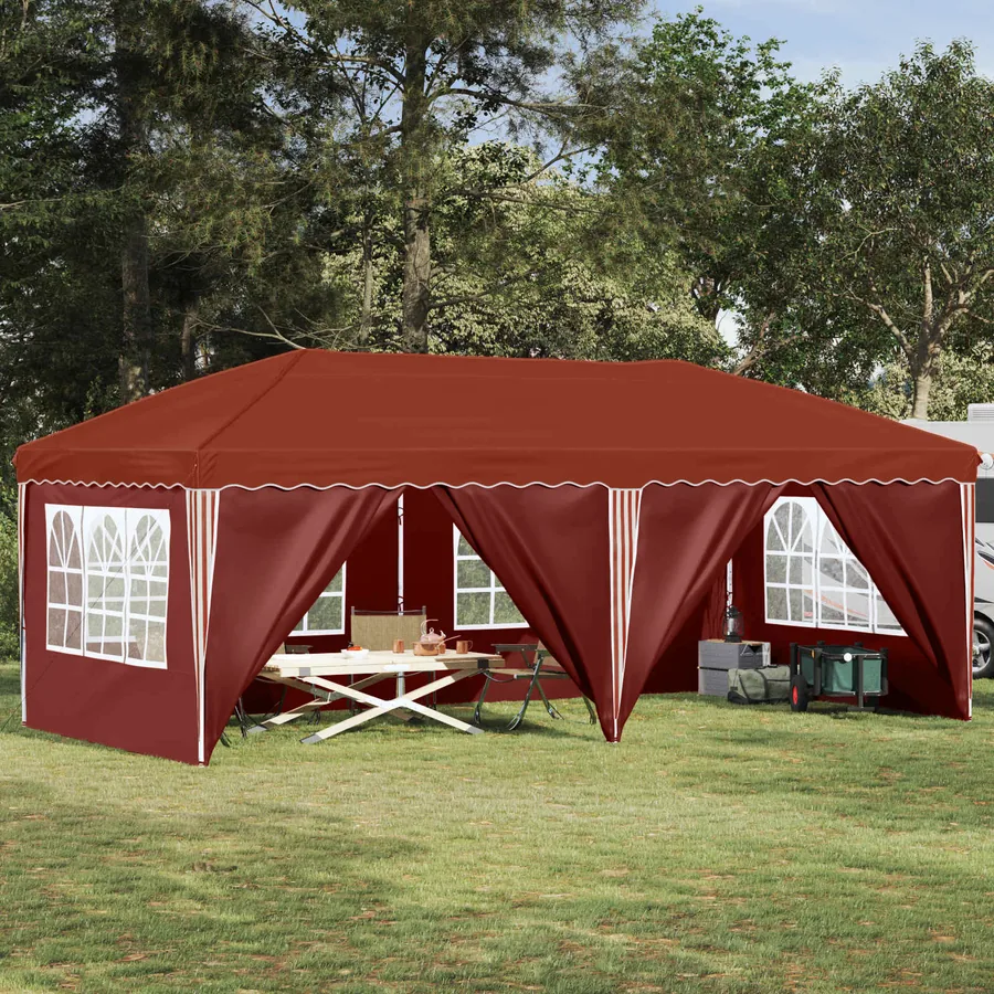 Tente de fête pop-up 575 x 288 x 245 cm Terre cuite