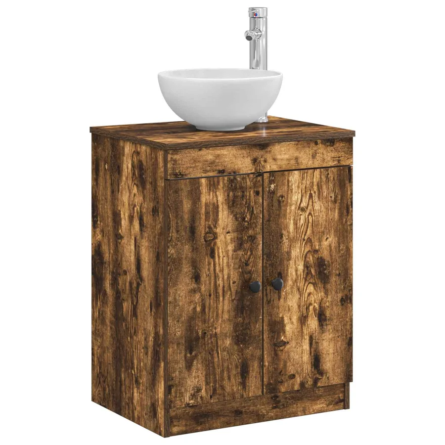 Armoire de salle de bain Chêne fumé 54 x 41 x 70 cm - 3