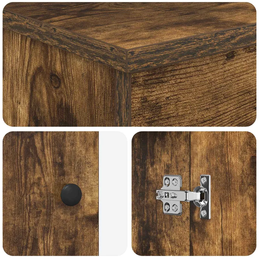 Armoire de salle de bain Chêne fumé 54 x 41 x 70 cm - 8