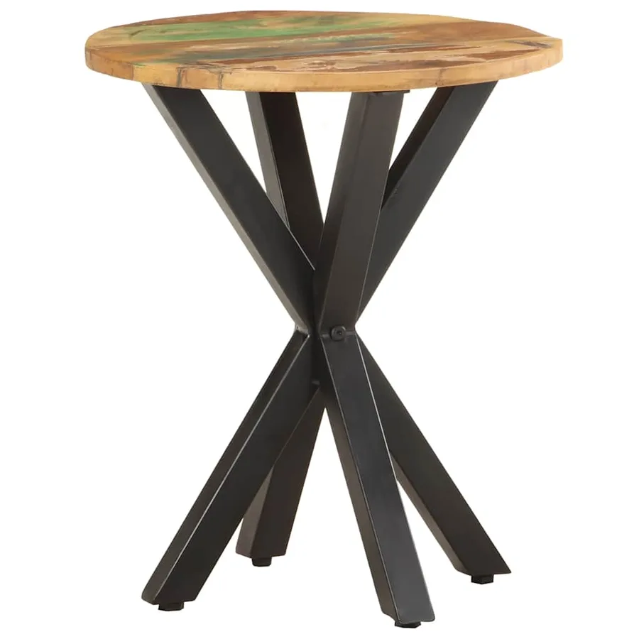Table d'appoint 48x48x56 cm Bois de récupération massif - 9