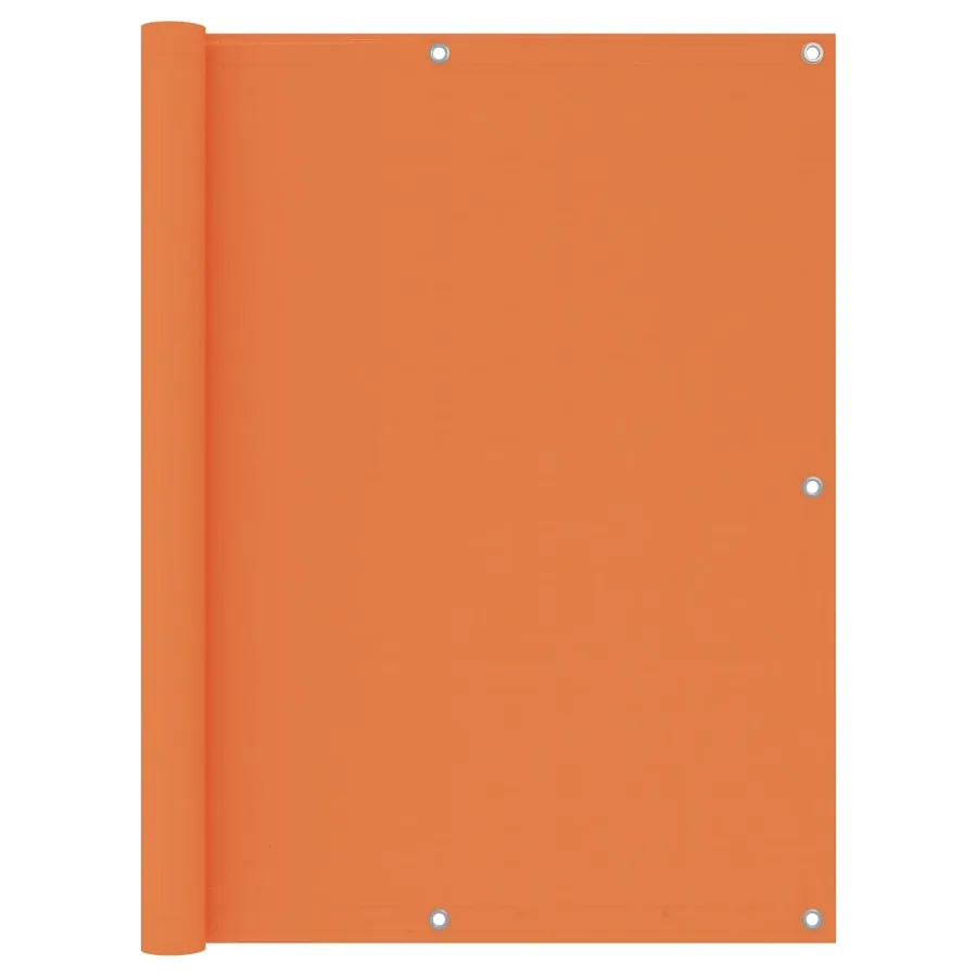 Écran de balcon Orange 120x500 cm Tissu Oxford