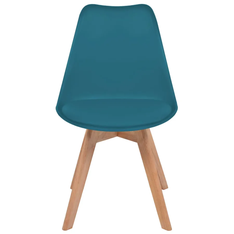 Chaises à manger lot de 6 Turquoise Plastique - 3