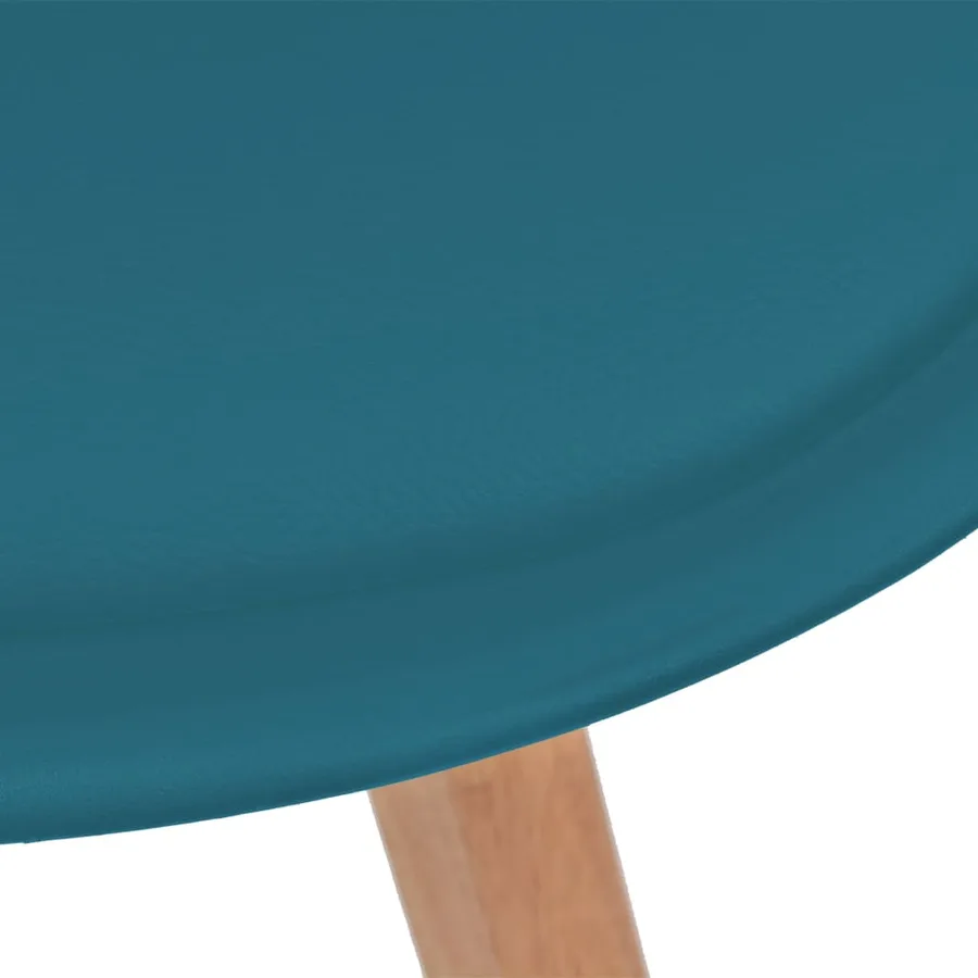 Chaises à manger lot de 6 Turquoise Plastique - 5