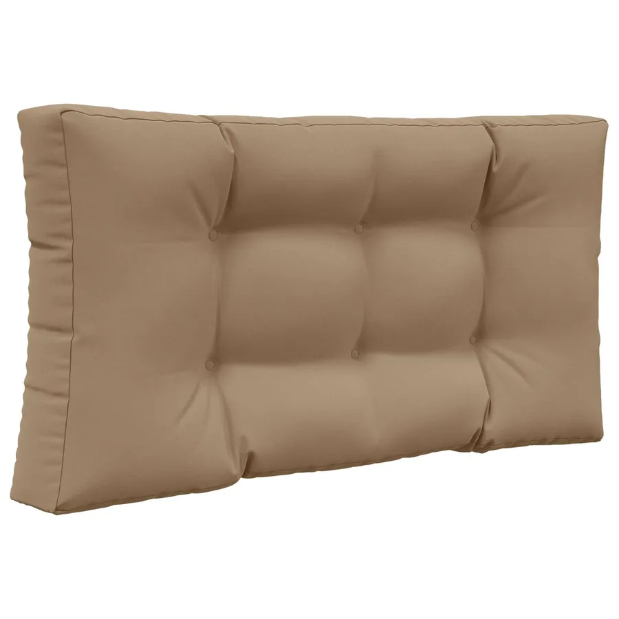 Coussin de canapé d'extérieur 2 pcs Taupe Polyester - 5