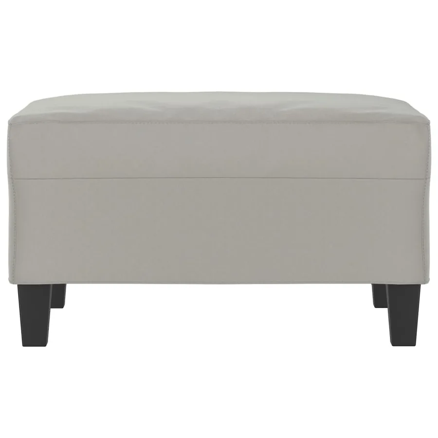 Repose-pied Gris clair 70x55x41 cm Tissu microfibre - 3