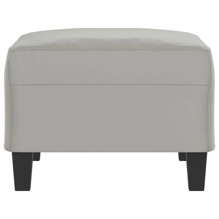 Repose-pied Gris clair 70x55x41 cm Tissu microfibre - 4