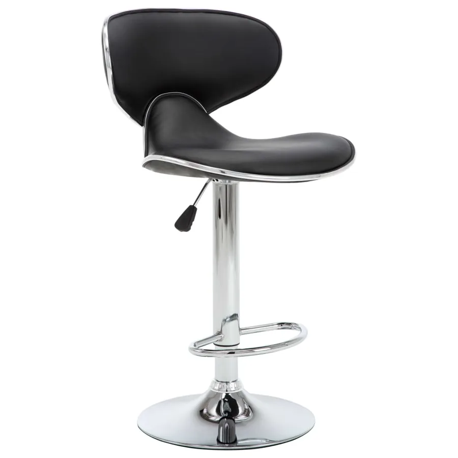 Tabourets de bar 2 pcs noir similicuir - 3