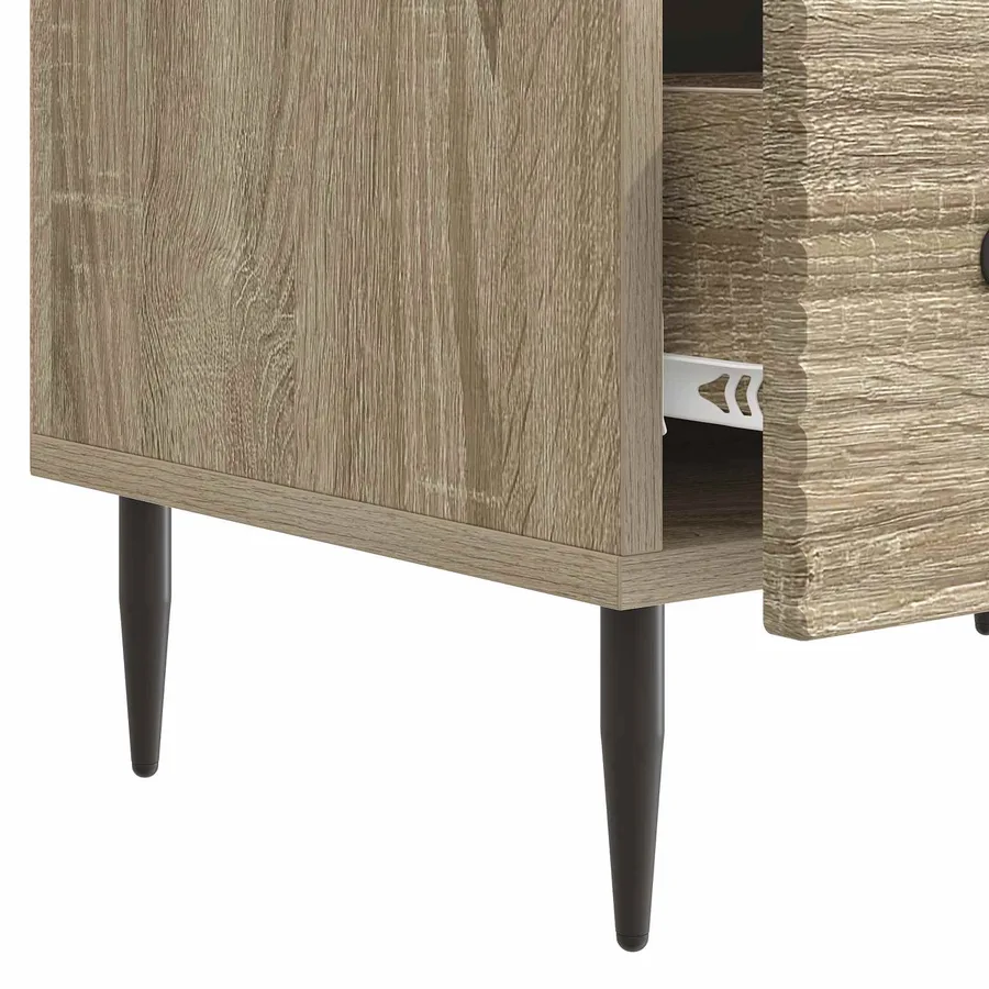 Meuble TV Chêne Sonoma 147 x 34,5 x 30 cm Bois d'ingénierie - 9