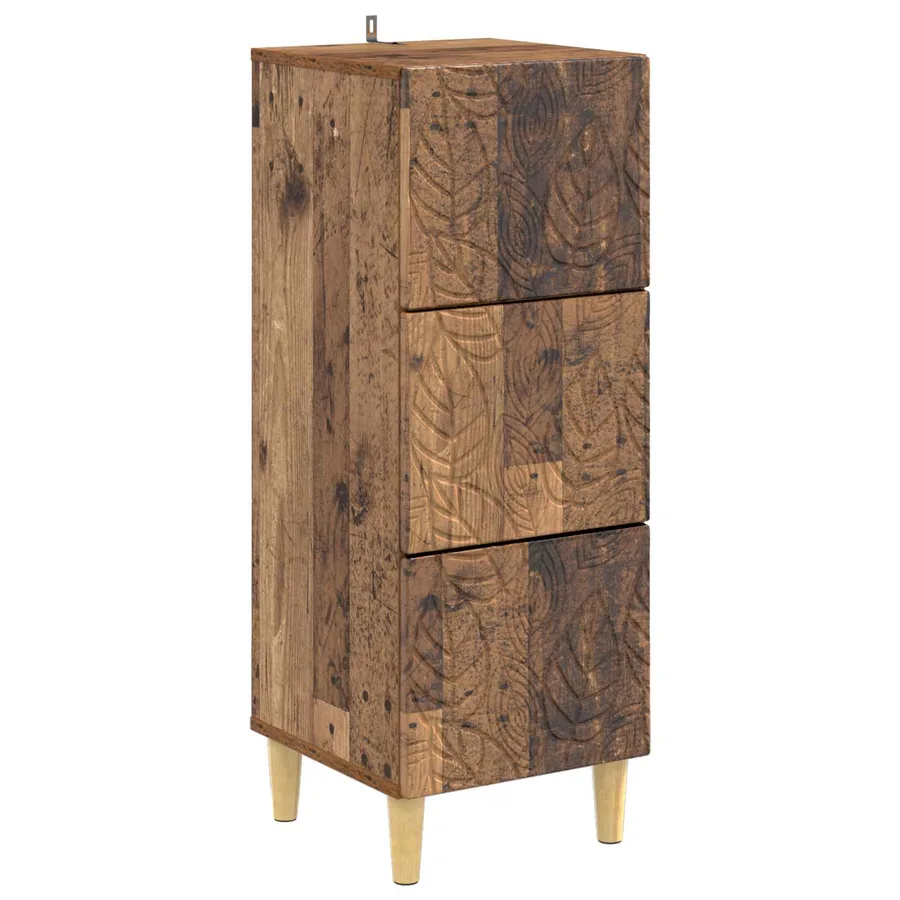 Armoire à tiroirs Bois ancien 33 x 34,5 x 90 cm - 2